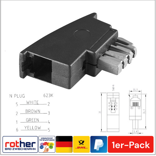 Telefon adapter tae - telefon-adapter, n-stecker