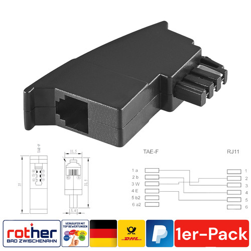 Telefon adapter tae stecker - telefon-adapter, f-stecker